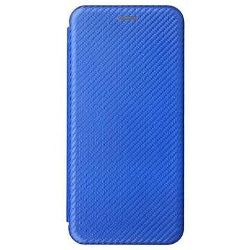 OnePlus Nord 2T Flip Cover - Karbonfiber - Blå