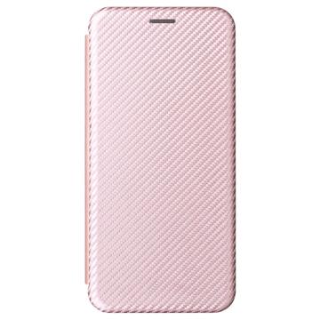 OnePlus Nord 2T Flip Cover - Karbonfiber - Rødguld