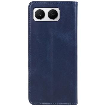 OnePlus Nord 4 tegnebogsetui med magnetisk lukning - kalvetekstur - blå