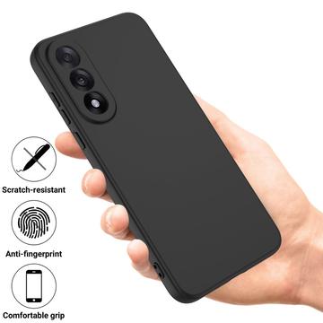 OnePlus Nord 5 Flydende silikone cover med håndrem - sort