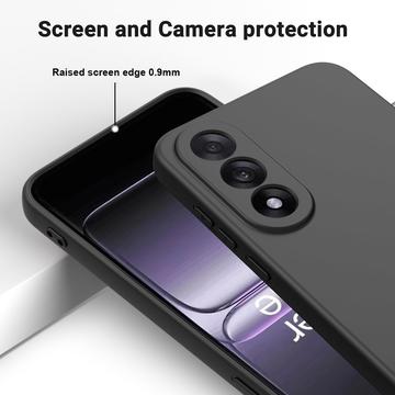 OnePlus Nord 5 Flydende silikone cover med håndrem - sort