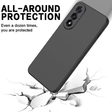 OnePlus Nord 5 Flydende silikone cover med håndrem - sort