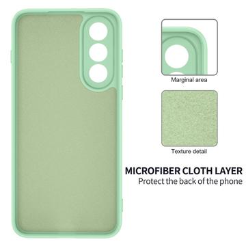 OnePlus Nord 5 Flydende silikone cover med håndrem - grøn