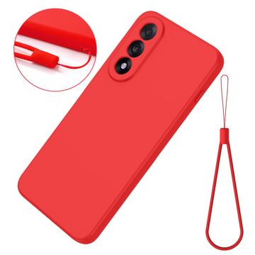 OnePlus Nord 5 Flydende silikone cover med håndrem - rød