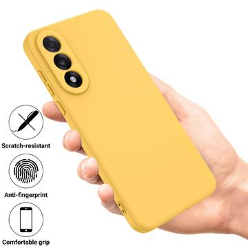 OnePlus Nord 5 Flydende silikone cover med håndrem - gul
