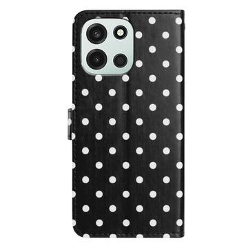 OnePlus Nord 6 Pung Etui med Prikket Mønster - Sort