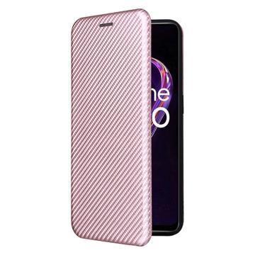 OnePlus Nord CE 2 Lite 5G Flip Cover - Karbonfiber - Rødguld