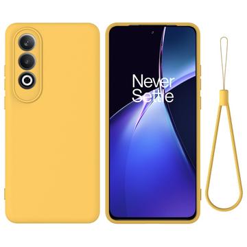 OnePlus Nord CE4/Ace 3V Liquid Silikone Cover med Strop - Gul