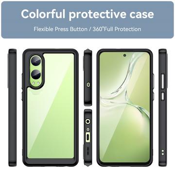 OnePlus Nord CE4 Lite/Oppo K12x Anti-Shock Hybrid Cover - Sort