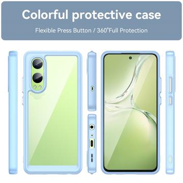 OnePlus Nord CE4 Lite/Oppo K12x Anti-Shock Hybrid Cover - Blå