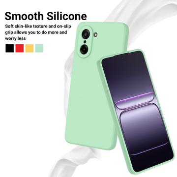 OnePlus Nord CE5 Flydende silikone cover med håndrem - grøn