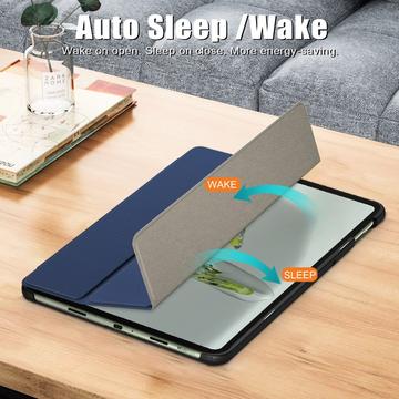 OnePlus Pad Go/Oppo Pad Air2 Tri-Fold Series Smart Folio Cover - Blå