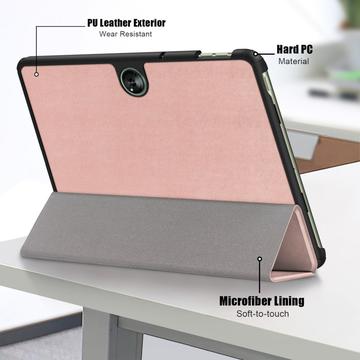 OnePlus Pad Go/Oppo Pad Air2 Tri-Fold Series Smart Folio Cover - Rødguld