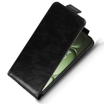 OnePlus Turbo 6 lodret flip-etui med stativ - sort
