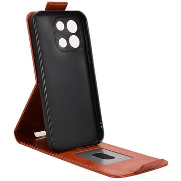 OnePlus Turbo 6 lodret flip-etui med stativ - Brun