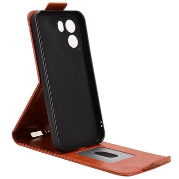 OnePlus Turbo 6V lodret flip-etui med stativ - Brun