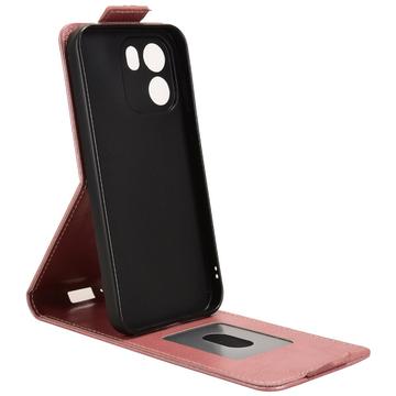 OnePlus Turbo 6V lodret flip-etui med stativ - rosaguld