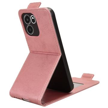 OnePlus Turbo 6V lodret flip-etui med stativ - rosaguld