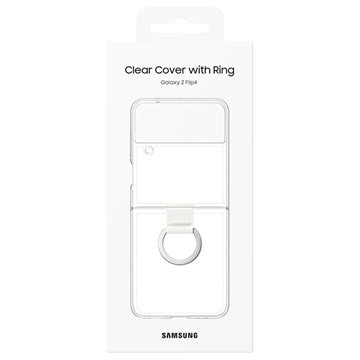 Samsung Galaxy Z Flip4 Clear Cover med Ring EF-OF721CTEGWW - Gennemsigtig