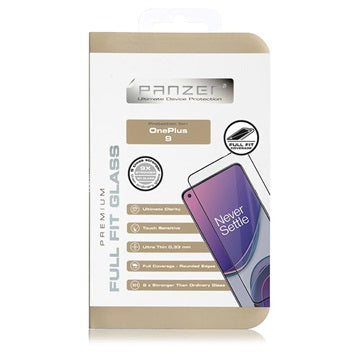 Panzer Premium Full-Fit OnePlus 9 Hærdet Glas - Sort