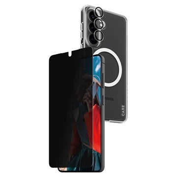 Samsung Galaxy S26+ PanzerGlass Care 3-i-1 privatlivspakke - gennemsigtig