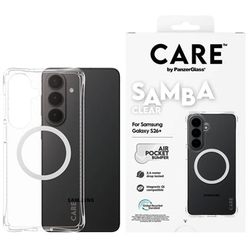 Samsung Galaxy S26+ PanzerGlass Care Samba magnetisk cover - gennemsigtig