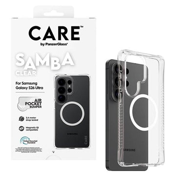 Samsung Galaxy S26 Ultra PanzerGlass Care Samba magnetisk cover - gennemsigtig