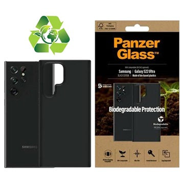 Samsung Galaxy S22 Ultra 5G PanzerGlass Biologisk Nedbrydeligt Cover - Sort
