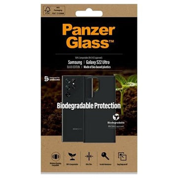 Samsung Galaxy S22 Ultra 5G PanzerGlass Biologisk Nedbrydeligt Cover - Sort