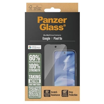 Google Pixel 9a PanzerGlass Ultra-Wide Fit EasyAligner Skærmbeskyttelse Hærdet Glas - Klar
