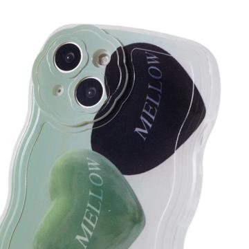 Stylish Wavy Edge iPhone 14 TPU Cover - 3 Hjerter