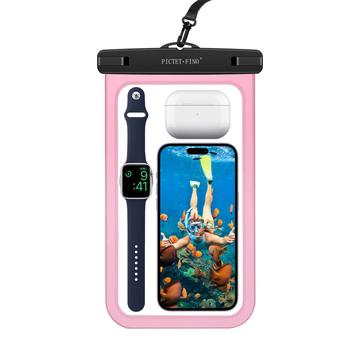 Pictet.Fino RH19 XL Universal vandtæt etui 10" - Pink