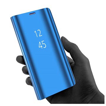 Luksus Series Mirror View Samsung Galaxy Note9 Flip Cover - Blå