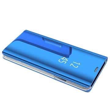 Samsung Galaxy S9 Luksus Mirror View Flip Cover - Blå