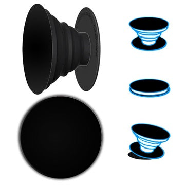 PopSockets Universel Ekspanderende Stander & Greb - Sort