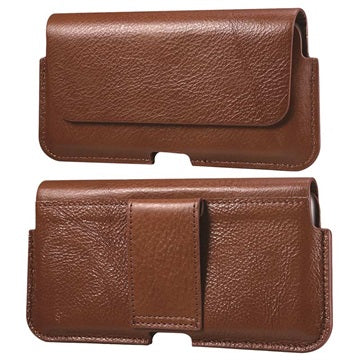 Premium Universal Læder Bæltetaske - 6.1" - Brun