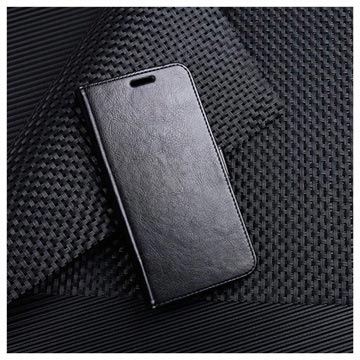 Huawei P20 Pro Premium Flip Cover med Pung og Stativ - Sort