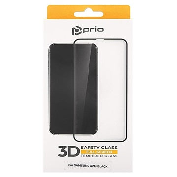 Prio 3D Samsung Galaxy A21s Hærdet Glas - 9H - Sort