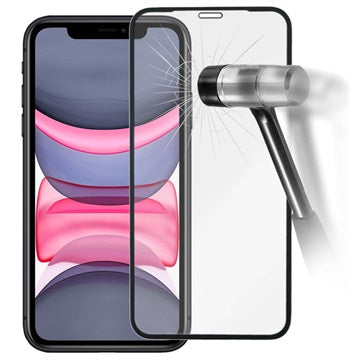 Prio 3D iPhone XR / iPhone 11 Hærdet Glas - 9H, 0.33mm - Sort