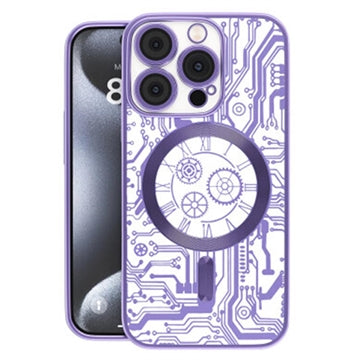 iPhone 16 Prio Elegant Mag Cover m. beskyttelse af kameralinsen - Lilla