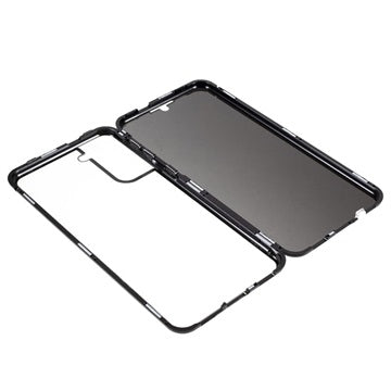 Privatliv Serie Samsung Galaxy S21 5G Magnetisk Cover - Sort