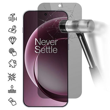 OnePlus 15 Privacy Skærmbeskyttelse Hærdet Glas - 9H