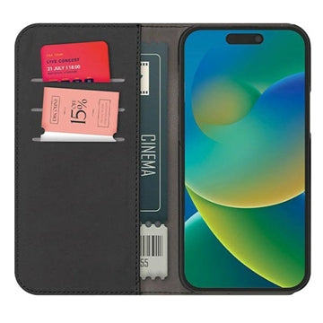 iPhone 15 Plus Puro 2-i-1 Magnetisk Pung Taske - Sort