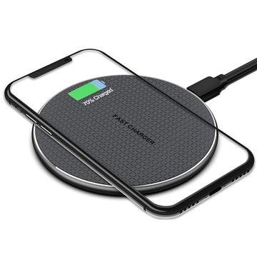 Q25 15W Qi hurtig trådløs oplader - sort