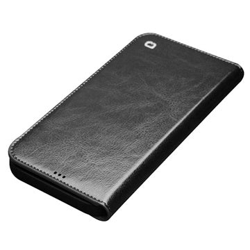 Qialino Classic iPhone 12 Pro Max Læderpung - Sort