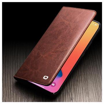 Qialino Classic iPhone 14 Pro Max Læderpung - Brun