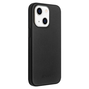 Qialino Premium Mag iPhone 14 Plus Læder Cover - Sort