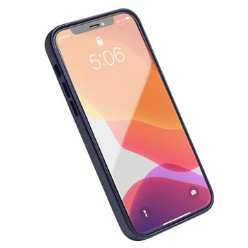 Qialino Premium iPhone 12 Mini Læder Cover - Blå