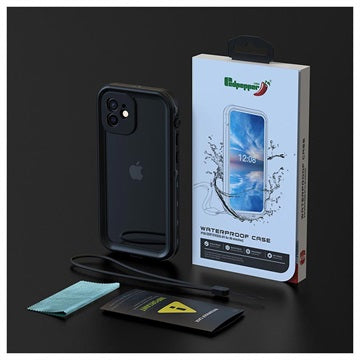 Redpepper Dot+ iPhone 12 Vandtæt Taske - IP68 - Sort