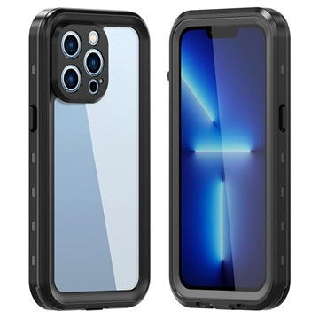 Redpepper Dot+ iPhone 13 Pro Vandtæt Taske - IP68 - Mørkegrå / Sort